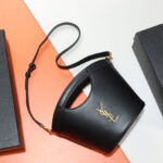Saint Laurent Celia Mini Tote In Smooth Leather Black